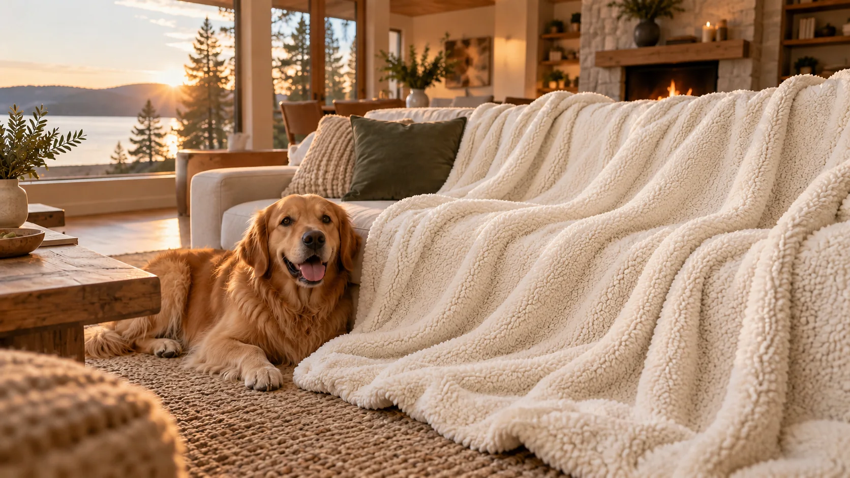 Home A favourite pet photo before blanket customization